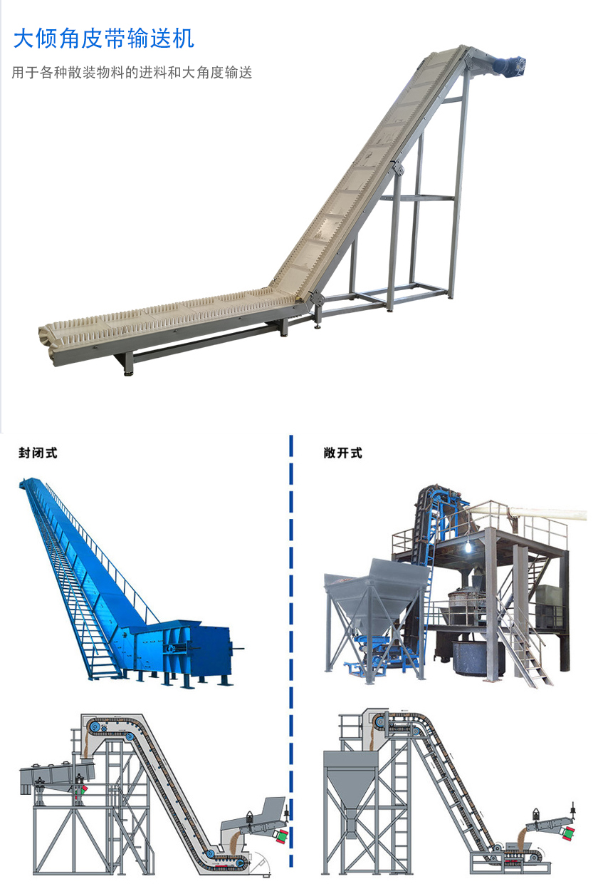 在環(huán)境溫度為-19℃ ~+40℃范圍內(nèi)，輸送堆積比重為0.5-2.5t/m3的各種散狀物料